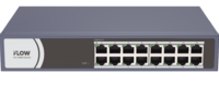 16-портовый коммутатор iFLOW F-SW-EU216R-O - Интернет-магазин Tantos