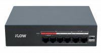 4-х портовый PoE-коммутатор iFLOW F-SW-EU206MPOE-V/L - Интернет-магазин Tantos