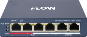 4-х портовый PoE-коммутатор iFLOW F-SW-EM206POE-VM/L - Интернет-магазин Tantos