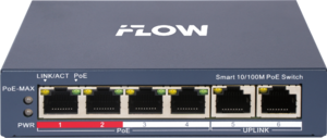 4-х портовый PoE-коммутатор iFLOW F-SW-EM206POE-VM - Интернет-магазин Tantos