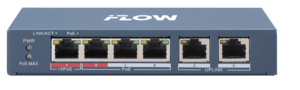 4-х портовый PoE-коммутатор iFLOW F-SW-EU206HPOE-V - Интернет-магазин Tantos