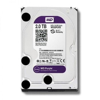 Жесткий диск WD Purple WD20PURZ, 2ТБ, HDD, SATA III, 3.5" - TANTOS|ТАНТОС Системы видеонаблюдения и видеодомофонов | Официальный дилер бренда ТАНТОС на Урале - Tantos-ekb.ru