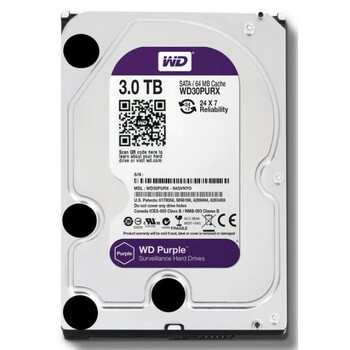 Жесткий диск WD Purple WD30PURZ, 3ТБ, HDD, SATA III, 3.5" - TANTOS|ТАНТОС Системы видеонаблюдения и видеодомофонов | Официальный дилер бренда ТАНТОС на Урале - Tantos-ekb.ru