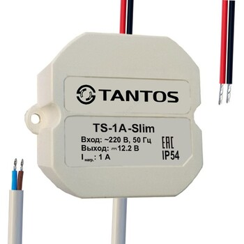 Блок питания Tantos TS-1A-Slim - TANTOS|ТАНТОС Системы видеонаблюдения и видеодомофонов | Официальный дилер бренда ТАНТОС на Урале - Tantos-ekb.ru
