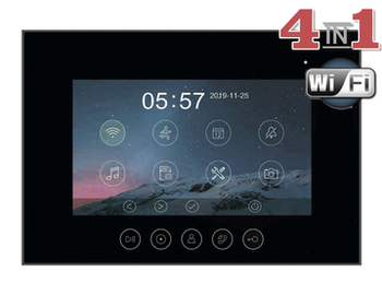 Видеодомофон c сенсорными кнопками  Marilyn HD Wi-Fi s (black) - TANTOS|ТАНТОС Системы видеонаблюдения и видеодомофонов | Официальный дилер бренда ТАНТОС на Урале - Tantos-ekb.ru
