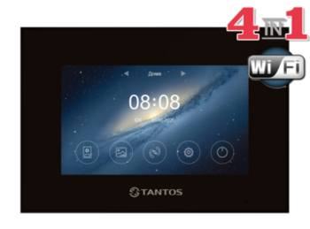Видеодомофон со стеклянной поверхностью Marilyn HD Wi-Fi IPS (Black) - TANTOS|ТАНТОС Екатеринбург: Системы видеонаблюдения и видеодомофонов | Официальный дилер бренда ТАНТОС на Урале - Tantos-ekb.ru