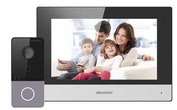 Комплект IP-видеодомофона Hikvision DS-KIS603-P - TANTOS|ТАНТОС Екатеринбург: Системы видеонаблюдения и видеодомофонов | Официальный дилер бренда ТАНТОС на Урале - Tantos-ekb.ru
