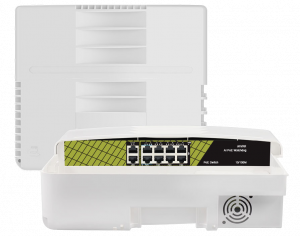 Уличный PoE коммутатор Tantos TSn-B8FP10G2 - TANTOS|ТАНТОС Системы видеонаблюдения и видеодомофонов | Официальный дилер бренда ТАНТОС на Урале - Tantos-ekb.ru